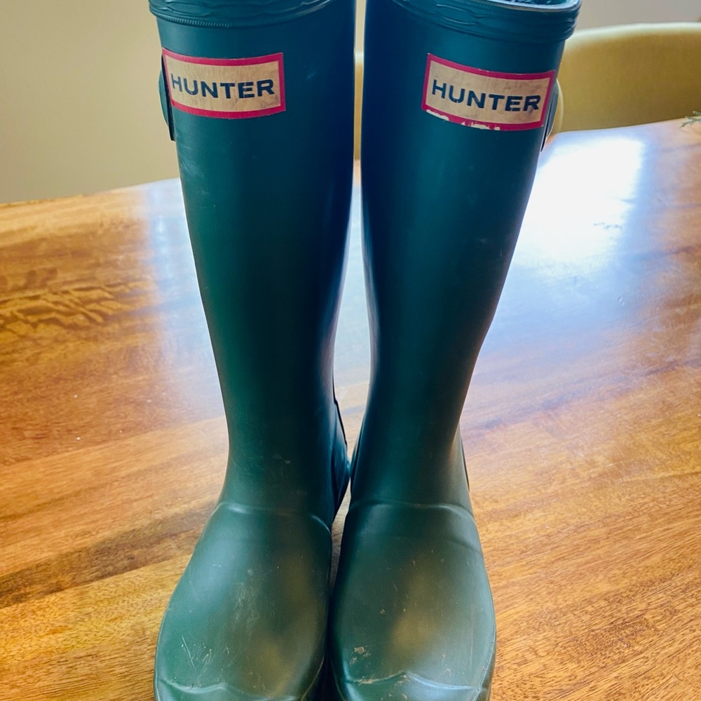 Hunter Original Kid’s Rainboots Green 1B/2G/13UK